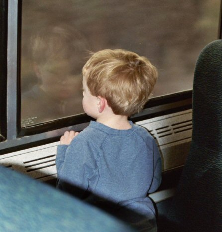 His First Train Ride