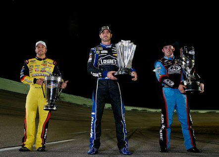 Truck Champion Matt Crafton, 6-Time Sprint Cup Champion Jimmie Johnson, Nationwide Champion Austin Dillon