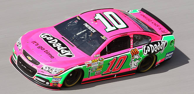 Danica Patrick's #10 Breast Cancer Awareness/Go Daddy Car for 2013